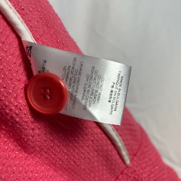 IRO Felicity Cotton Stretch Tweed Boucle Textured Knit BlazerJacket Pink size 10 - Picture 9 of 16